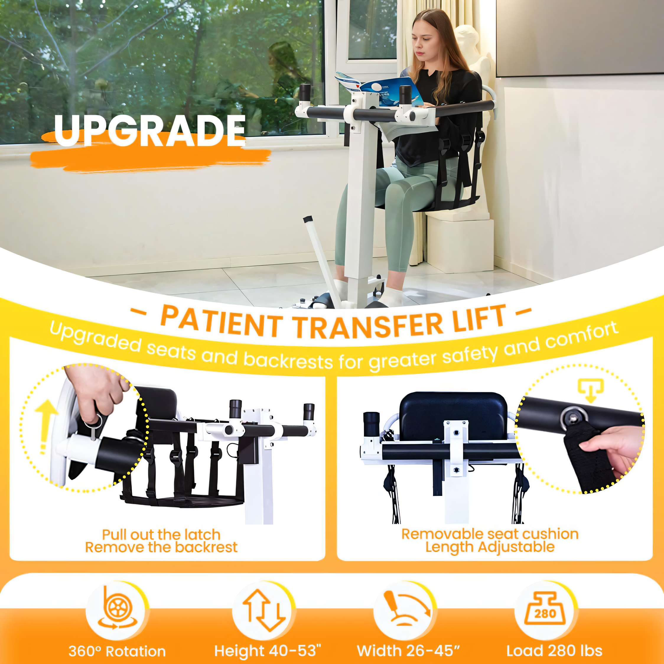 Wheelchair Lift Patient Lift and Transfer Chair
